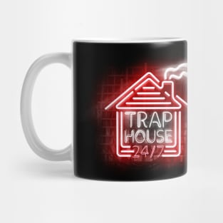 TRAP HOUSE Glowing RED NEON SIGN Mug